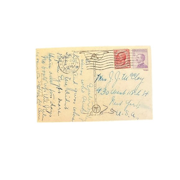 Statue of David Vintage Postcard POSTED WRiTING - Picture 2 of 2